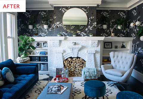 Before and After: A Pretty Jaw-Dropping Living Room Redo
