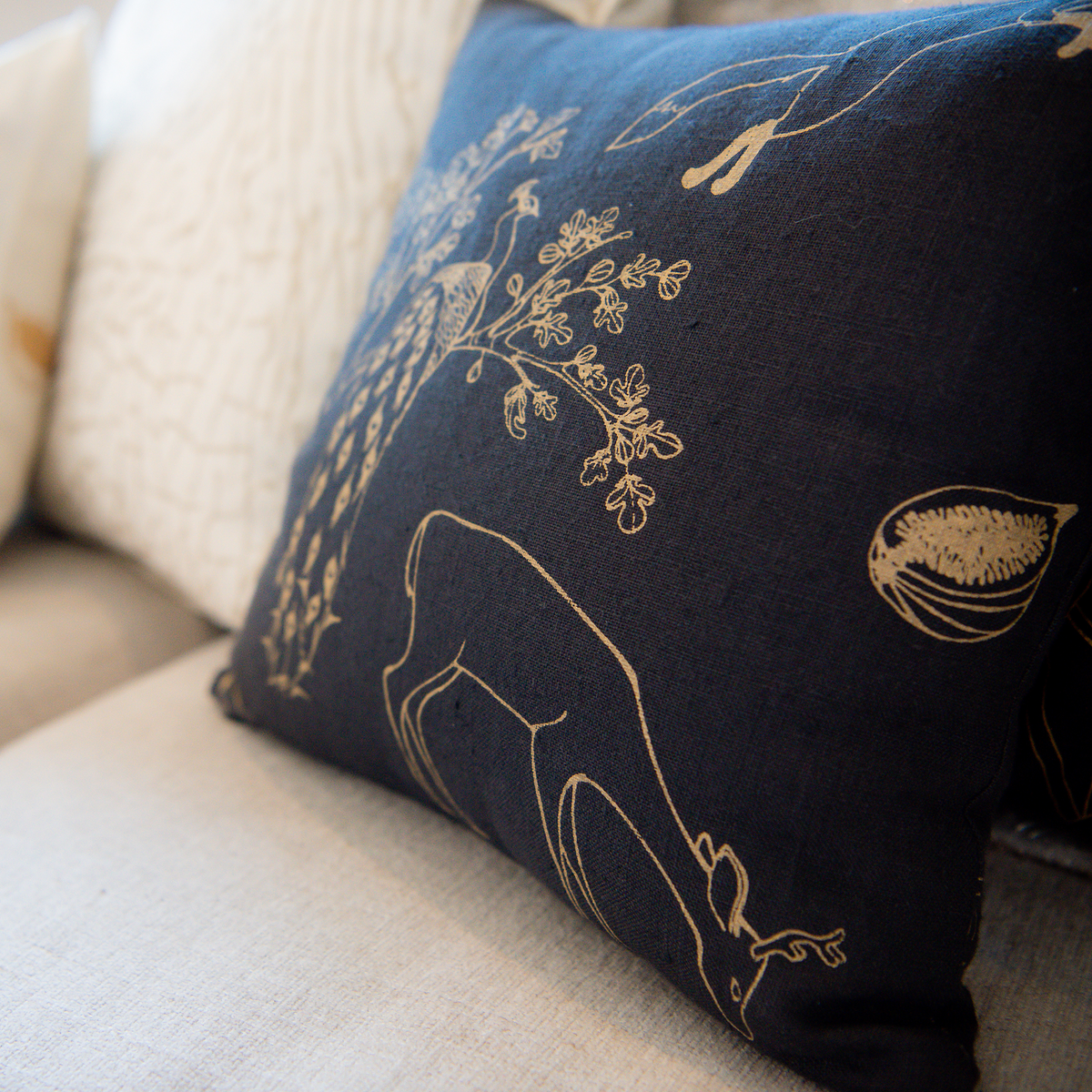 Franz - Dark NIght - 13" Linen Pillow