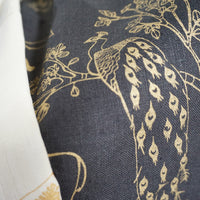 Franz - Dark Night - Linen Fabric