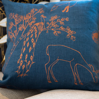 Franz - Evening Haze - 13" x 26" Linen Lumbar Pillow