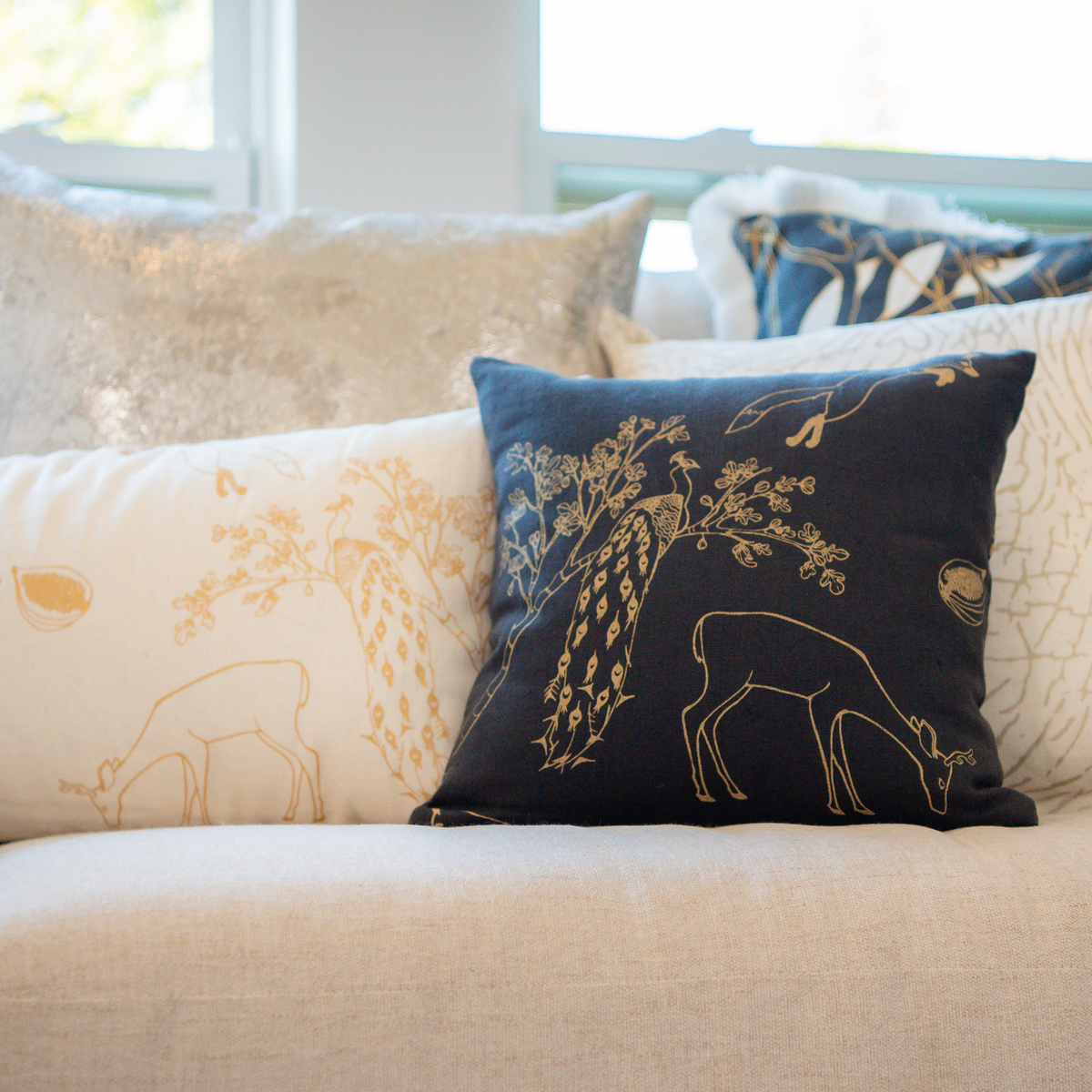 Franz - Dark NIght - 13" Linen Pillow